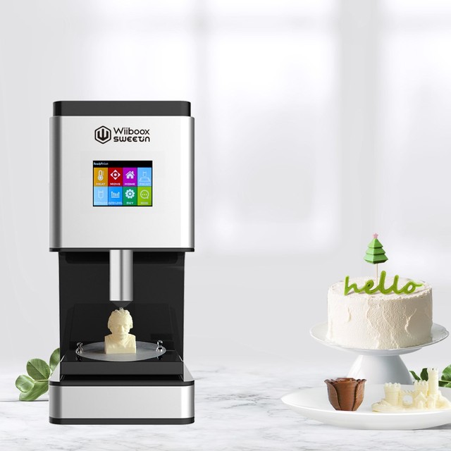 2019 Professional Automatic Safe Full Color Chocolate 3d Printer Food Cake Bread