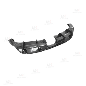 Đối với PORSCHE 718 Cayman Boxster 2016-2019 PD phong cách sợi Carbon phong cách khuếch tán phía sau Chất lượng cao phía sau Bumper Lip Bộ dụng cụ cơ thể - Product Image 3