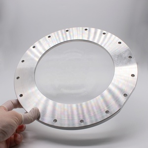 Lente a cupola in vetro zaffiro di silice fusa da 250mm ottica K9 ad alta precisione personalizzata VY ottica con flangia metallica - Product Image 5