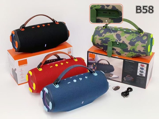 60W Subwoofer Hot-selling New LED RGB Outdoor CHARGE6 High-power Shock Wave Speaker Portable Wireless BT Speaker 4000mAh Battery