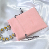Petite pochette à cordon personnalisée de luxe, sacs d'emballage pour bijoux de luxe et mini cadeaux