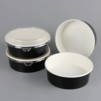 Bol en carton blanc jetable de 500 ml (16 oz) à paroi simple, enduit de PE, pour emballage alimentaire, soupe, pizza, nouilles, à emporter
