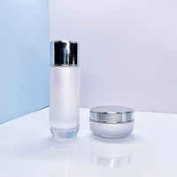 Flacons cosmétiques de luxe ovales et ronds en verre, 40 ml-120 ml, avec pompe et pipette pour sérum, fond de teint, emballage personnalisé