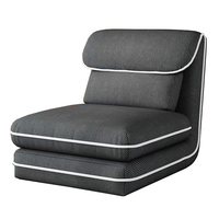 Canapé Pliant Paresseux Orange, Gris, Vert à Prix Abordable, Tissu Côtelé Personnalisé – Vente Directe Usine