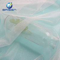 Rideau de doublure de mariée 100% polyester gris maille tissus tulle pour robe de mariée