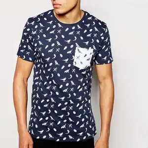 Camiseta masculina Brave Soul fornecedor de streetwear com estampa de penas em negrito com motivo de pássaro desenho gráfico