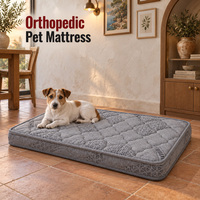 Matelas orthopédique personnalisé pour chien avec noyau à ressorts ensachés miniatures, housse sur mesure et emballage à marque privée pour les gammes de produits pour animaux de compagnie