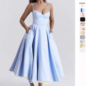 Jupe ample et confortable à motif doux pour femme, style décontracté, longueur genou, idéale pour les vacances à la plage - Vente en gros - Product Image 4