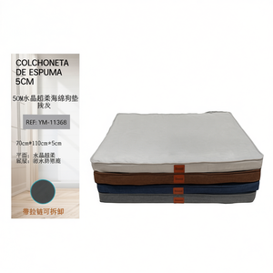 Tappetino per Animali Domestici in Spugna Cristallina Super Morbida Grigio Chiaro 70*110*5cm, Spessore 5cm - Product Image 2