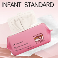 Lingettes d'hygiène pour bébé, 80 lingettes par paquet, lingettes humides écologiques non parfumées avec couvercle, fabricant en gros