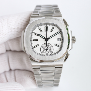 Pateks Automatic Mechanical Luminous Dial Sapphire Crystal Leather Strap Metal <b>Case</b> High Quality Luxury Men's <b>Watch</b> Philippe - Product Image 2