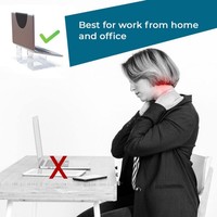 Support pour ordinateur portable en acrylique, support de rehaussement pour MacBook, ordinateur portable, écran de bureau