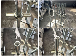 Điề<span class=keywords><strong>u</strong></span> chỉnh thép giàn giáo vít jack cắm <span class=keywords><strong>U</strong></span> đầ<span class=keywords><strong>u</strong></span> Prop một phần giàn giáo cơ sở jack cắm - Product Image 2