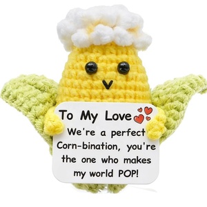 Handmade Crocheted Corn Plush Toy, Knitted Vegetable Corn Puff Doll, Positive Energy Crochet Doll, Christmas Decoration. - Product Image 6