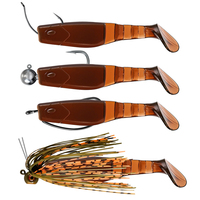 Leurre souple en plastique 10cm 11g, Leurre à queue en T, Leurre souple bionique nageur, Appâts artificiels de simulation, Leurres de pêche à la truite, Queue de pagaie