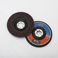 Disque à lamelles WGW 5 pouces 125 mm Anneau métallique 80 #   Disque de meulage sûr pour la soudure des métaux, destiné aux coupeurs de métaux