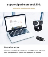 Portable Mindeo CR40-2D Interface USB ergonomique sans fil Mini anneau lecteur de codes à barres produit en stock