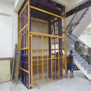 China Factory Mobile Folding Remote Control Climbing Scaling Platform Cargo Lift Electric Lift Guideway Freight Elevator