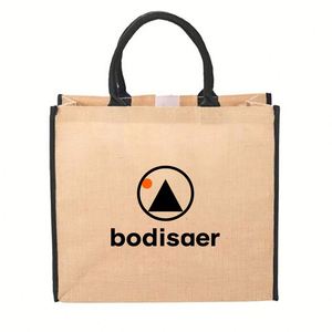 Bolsa de Yute Grande Personalizada con Logotipo como Regalo para Empleados - Product Image 1