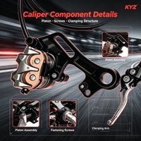 Kit de freinage hydraulique avant et arrière en aluminium CNC haute résistance pour vélo électrique tout-terrain Sur Ron Light Bee X Ultra Bee E Ride Pro SS 2.0