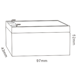 Mhb Ms1.2-12 заводская Au Plomb 12 В <span class=keywords><strong>1.2Ah</strong></span> свинцово-кислотная батарея AGM UPS Mini для электроинструментов - Product Image 2
