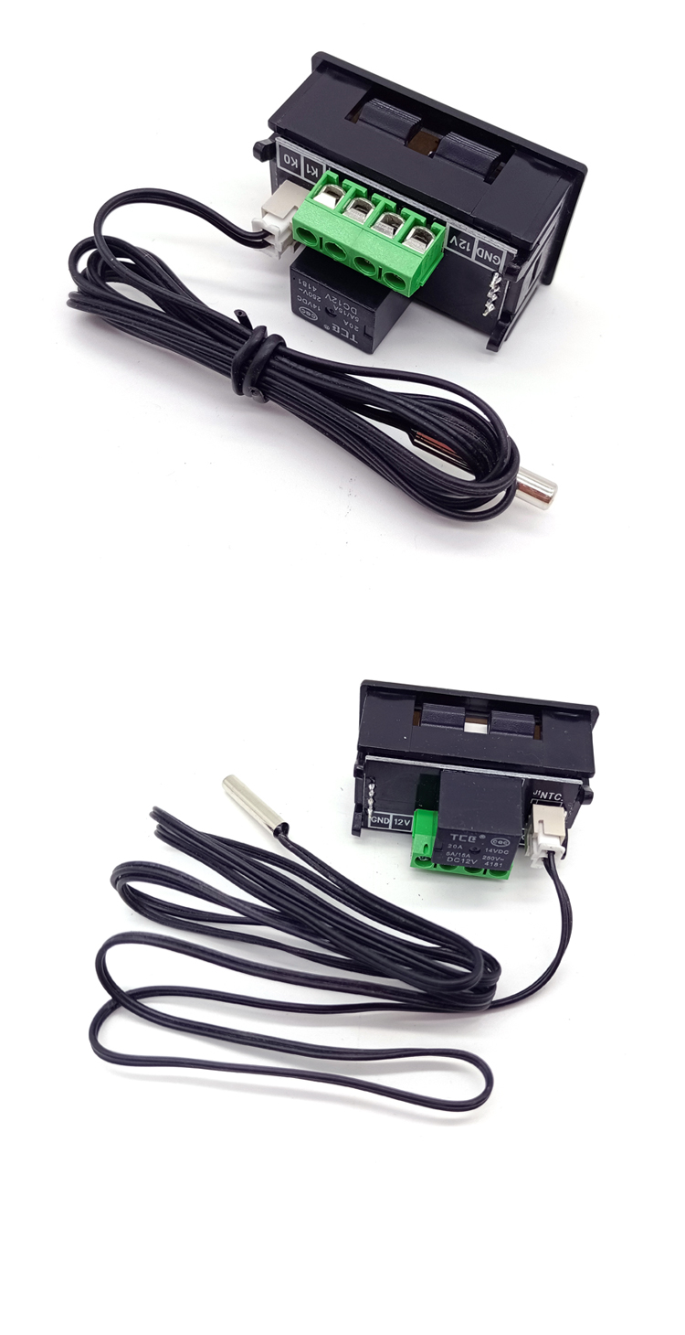 W1209 WK DC12V LED digital thermostat thermometer temperature switch temperature controller +NTC sensor(图7)