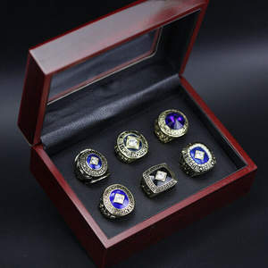 Juego de 6 piezas de anillos de campeonato de los Dodgers Anillo de béisbol - Product Image 4