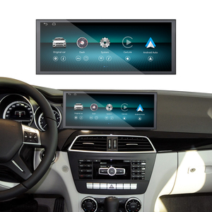 Écran multimédia Foforfor 12,3 pouces 2400*900 pour <span class=keywords><strong>Mercedes</strong></span> Benz Classe C 2011-2014 OEM LINUX Carplay <span class=keywords><strong>GPS</strong></span> DSP Autoradio - Product Image 1