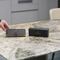 Étui d'emballage pour stylo en similicuir avec couvercle et base, personnalisé OEM, directement de l'usine, pour fournitures de bureau et d'entreprise