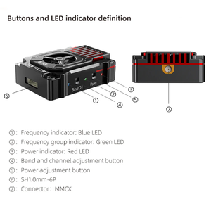 TOTEM 5.8G 2.5W VTX เครื่องส่งสัญญาณวิดีโอ 25mW-2500mW ปรับได้ <span class=keywords><strong>IRC</strong></span> Tramp 2-8S สำหรับ FPV ปีกตรึง - Product Image 5