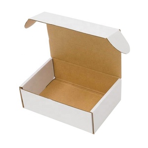 White 25 Pack Custom White Cardboard Shipping Boxes White Small Shipping Mailer Boxes