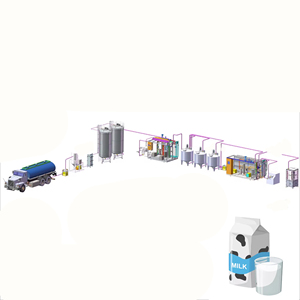 Ligne de production de machines de remplissage et de bouchage rotatives automatiques personnalisées pour bouteilles en PET de lait pasteurisé, 10000 BPH - Product Image 1