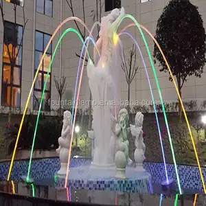 Getto di acqua laminare della pompa della fontana dell'acciaio inossidabile variabile di colore o ugello del getto di salto