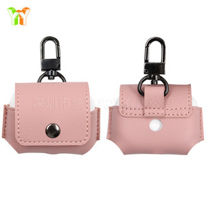 Funda protectora coreana de cuero PU para auriculares, bolsa de almacenamiento de cuero para AirPods, cubierta para embalaje de productos digitales. - Product Image 2