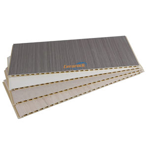 Largement utilisé assemblage rapide décoration intérieure clins WPC bambou fibre de <span class=keywords><strong>bois</strong></span> PVC mur plafond matériel avec plat/V-couture conception - Product Image 4