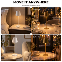 Nouvelle arrivée, lampe de table en ABS à trois couleurs réglables, conforme à la norme RoHS, pour salle à manger, cuisine, salle de bain, buanderie, décoration, lampe de table LED