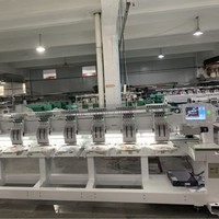 Vente directe d'usine en Chine, machines à broder informatisées les moins chères à 4/6/8 têtes, 9/12/15 couleurs, t-shirts, casquettes, monogrammes automatiques