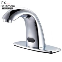 Robinet de lavabo intelligent à capteur inductif personnalisé, robinet automatique infrarouge pour toilettes publiques et hôtellerie