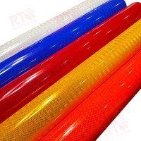 Rouleau de film réfléchissant prismatique adhésif certifié HIP de 48 pouces x 150 pieds pour signalisation routière