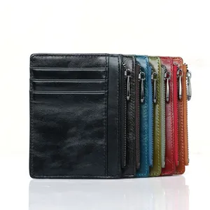 Best-selling Europe and the United States casual fashion man genuine leather card holder luxury top layer cowhide wallet