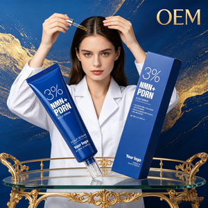 Suero Capilar Regenerador con Péptidos Azules NMN, Acelera la Renovación Celular del Cuero Cabelludo, Extiende el Ciclo de Crecimiento del Cabello, Med Salon OEM - Product Image 4