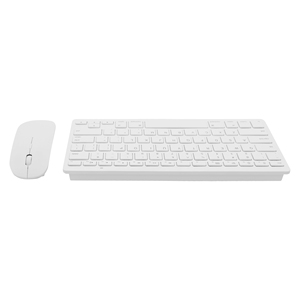 Nouveau clavier sans fil en métal pleine taille en gros, double mode (BT+2.4G), pour <span class=keywords><strong>PC</strong></span>/ordinateur portable/ordinateur, design fin, garantie de 12 mois, gris et blanc - Product Image 6