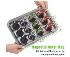 Mallette de rangement miniature en bois personnalisée pour figurines de collection Vitrines d'exposition en bois avec 6 plateaux Support de transport miniature - Product Image 3