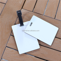 MDFSUB Etiquettes de valise en bois Mdf à sublimation double face 3mm Etiquettes vierges à sublimation imprimables avec logo personnalisé