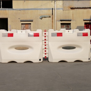 New Design Eco-Friendly HDPE Plastic 900A Water Filled Red/White High-Intensity Prismatic Reflective IP68 Protection Bollard - Product Image 6