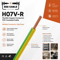 Cable de Tierra de Cobre Trenzado H07V-R 450/750V Clase 2, Aislado con PVC, 1*35mm², para Equipos Eléctricos Industriales