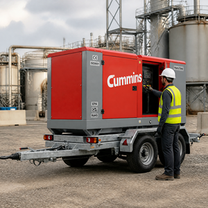 เครื่องกำเนิดไฟฟ้าดีเซล Cummins Yuchai Weichai Perkins 200-300kva แบบ 3 เฟส โครงเปิด สตาร์ทอัตโนมัติ แรงดันไฟฟ้า 230V พร้อมตัวเลือก ATS - Product Image 1