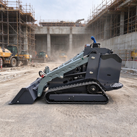 Mini Skid Steer Loader Ringkas dengan Tenaga Hidrolik Canggih untuk Tugas Konstruksi Perkotaan