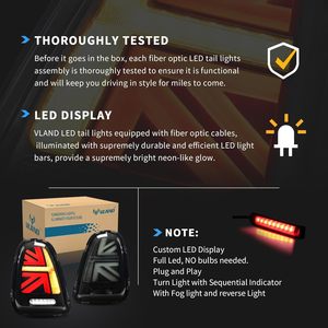 Feux arrière LED VLAND pour <span class=keywords><strong>Mini</strong></span> <span class=keywords><strong>Cooper</strong></span> R56-R59 2007-2014 12V 4.7W avec lentille fumée et clignotants séquentiels (paire gauche et droite) - Product Image 5