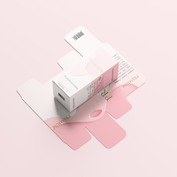 Coffret d'échantillons de parfum pour voiture à base d'huiles essentielles, biodégradable et recyclable, avec gaufrage et pelliculage mat, emballage élégant en boîte en papier